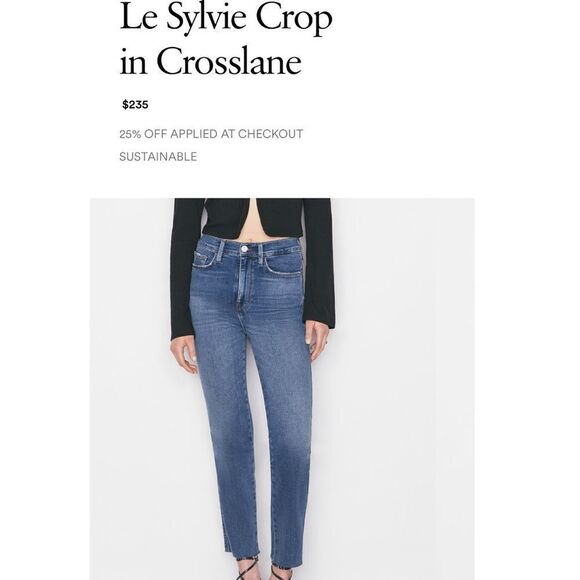 Le Sylvie Crop in Crosslane - Picture 1 of 13